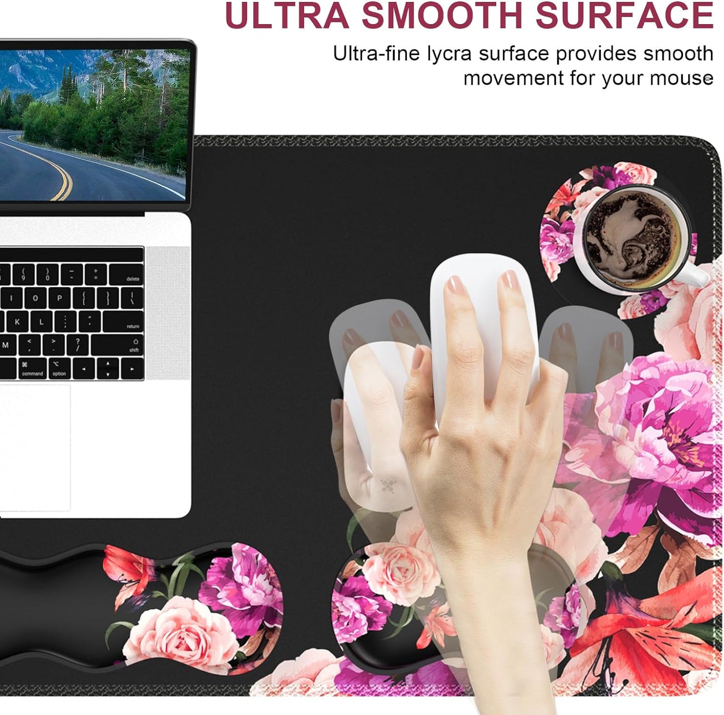 Peony Flower Full Desk Setup Combo